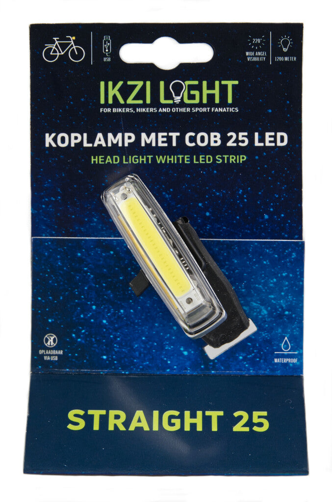 Ikzi-Liicht Headlight riicht25 COB LED LED + USB