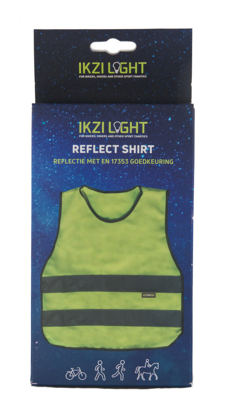 Ikzi IKZI-Light Reflect Shirt XS geel Veiligheidsvest kinder