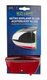 Ikzi Verlichtingset Retro led batterij zilver rood