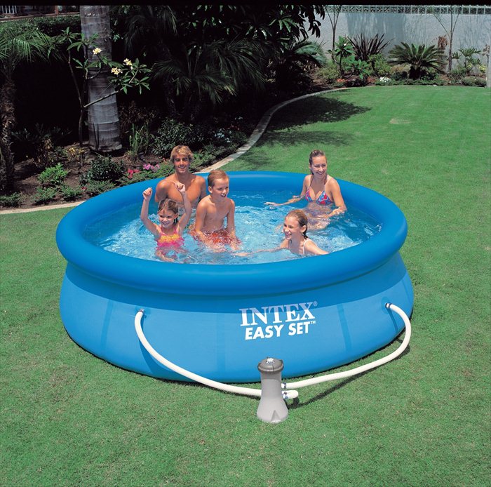 Intex Easy Set Pool 305 x 76 cm-med 12-volt filterpump