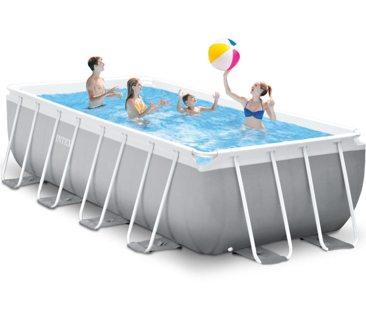 Intex Prism Frame Swimming pool 488 x 244 x 107 cm rectangular swimming pool