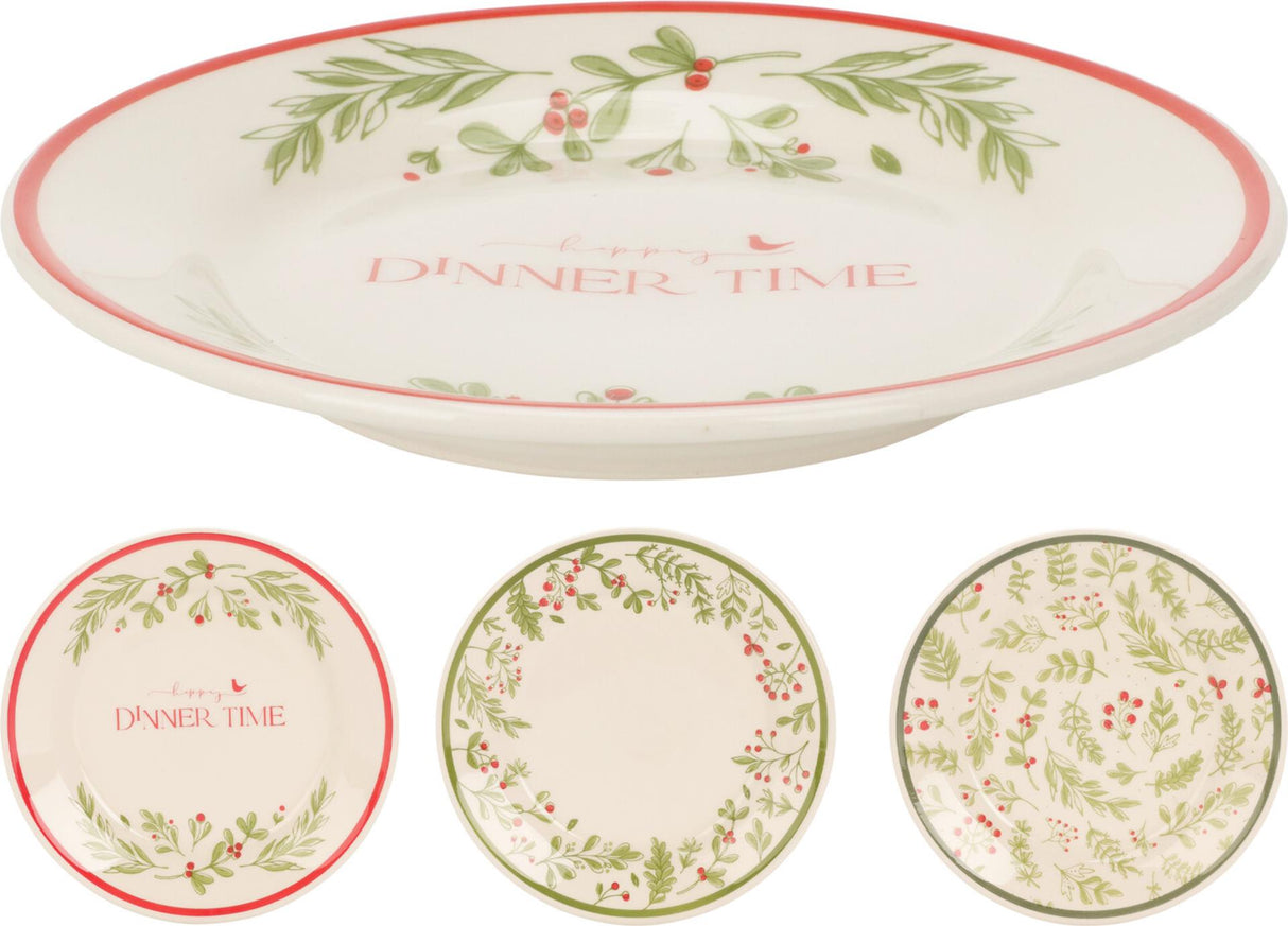 Home styling Christmas dessert plate earthenware ø19cm