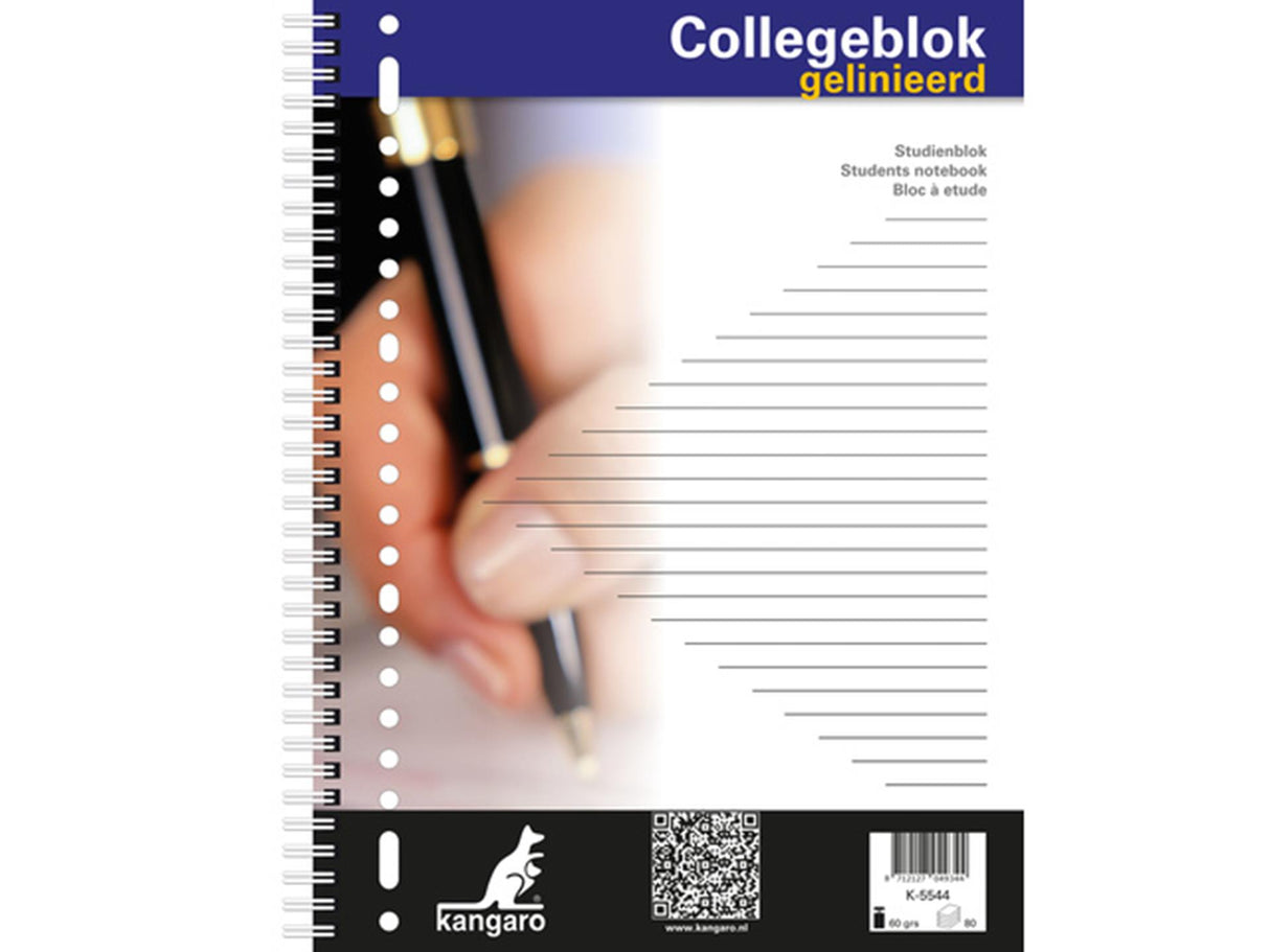 Kangaro lecture pad a4 line 23r 80 sheets 5 pieces