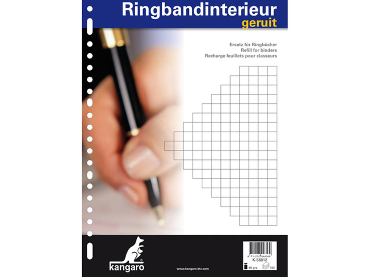 Kangaro ringperm interiør 23r diamant 10mm 100 ark
