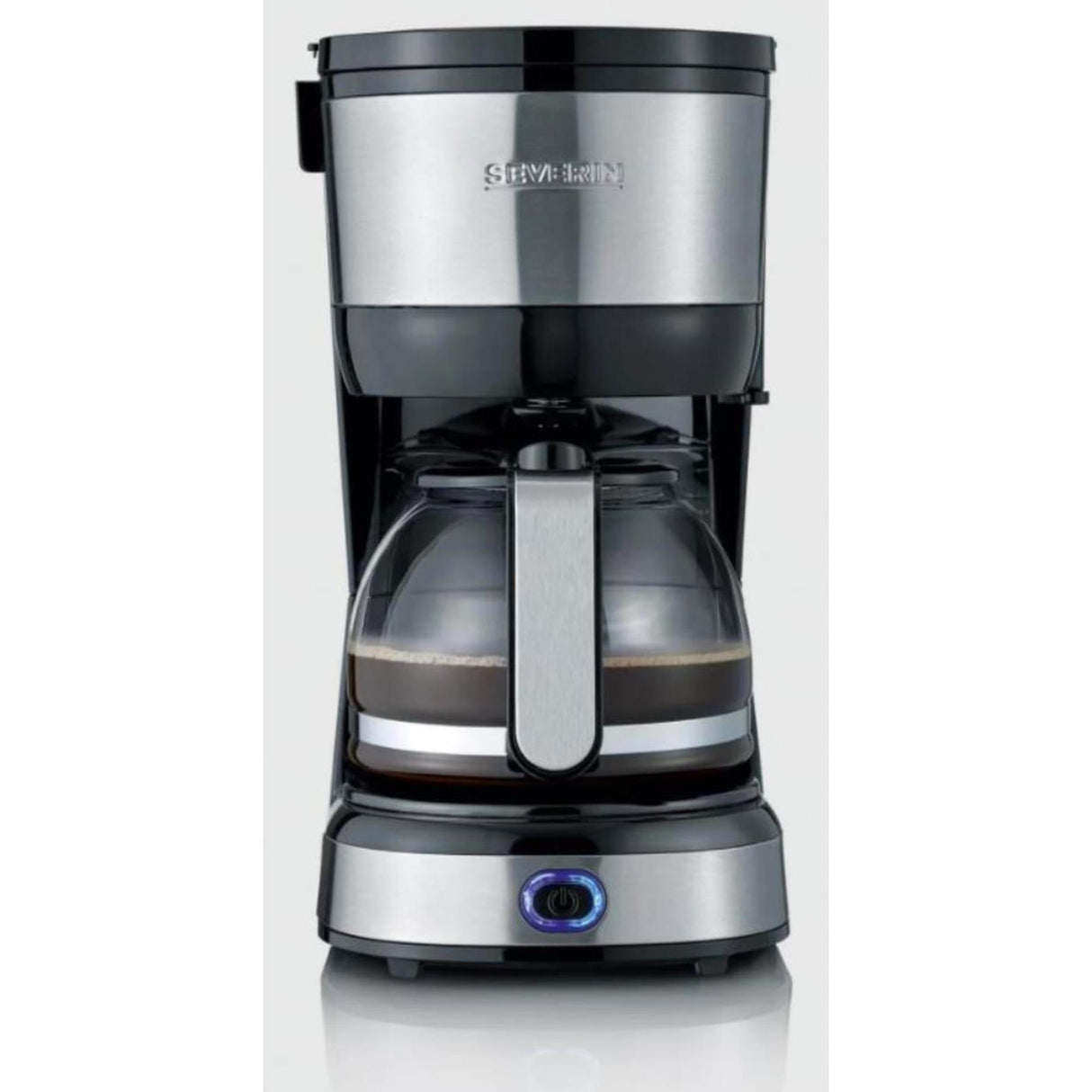 Severin coffee maker 4-cup 750w stainless steel black