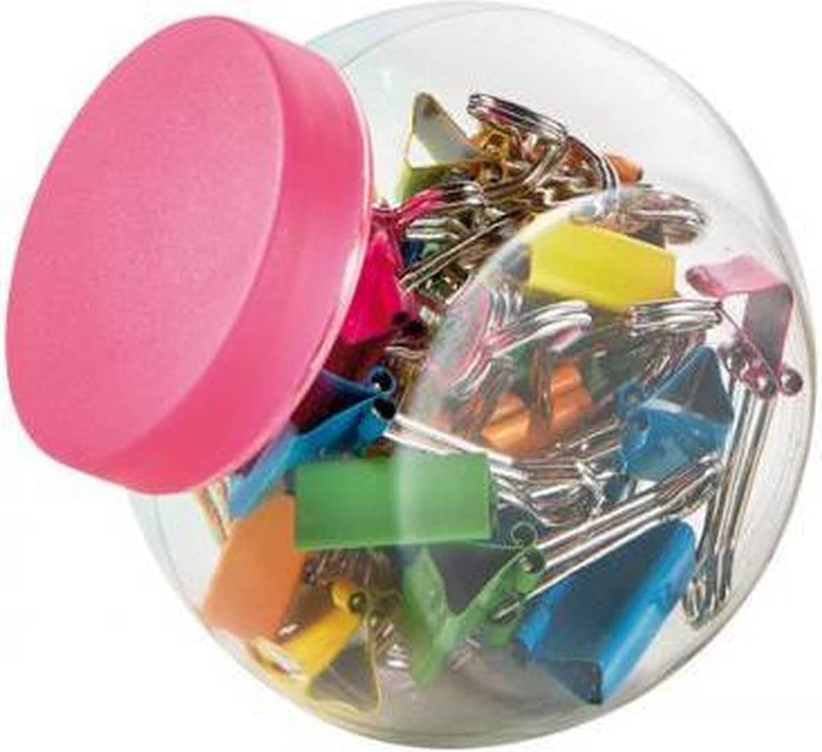 Van der Doelen 25 paper clips in a nice jar for storage