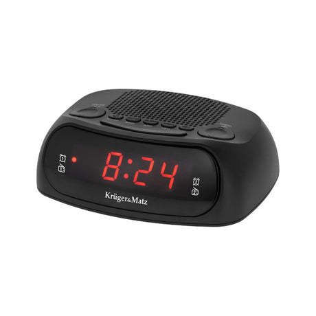 Kruger matz kruger matz fm am clock radio, black
