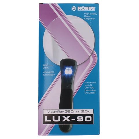 Konus Handloep Lux-90 2,5x met LED