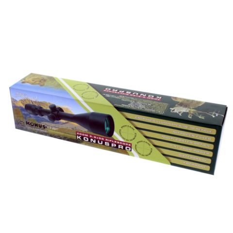 Alcance del rifle Konus Konuspro 3-9x50 con alambre iluminado cruzado