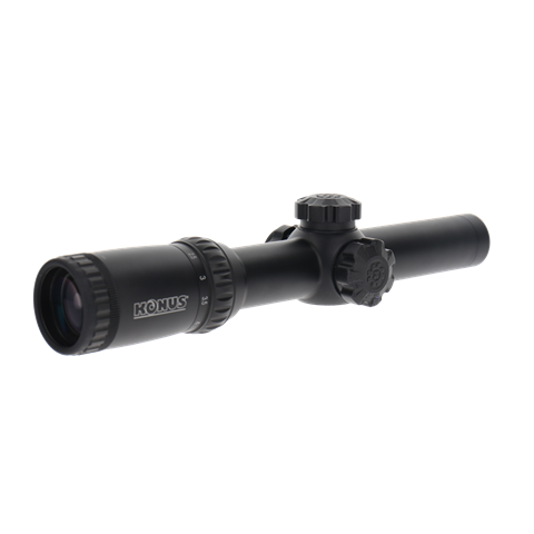 Konus Rifle Scope konnus c-30 1-4x24 mat beliichtleche Wire Kräiz