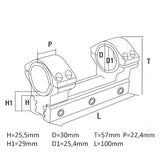 Konus Universal Mount za 30-25,4 mm