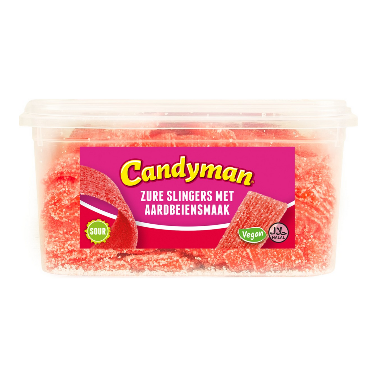 Candyman zure slingers aardbei (1 kg)