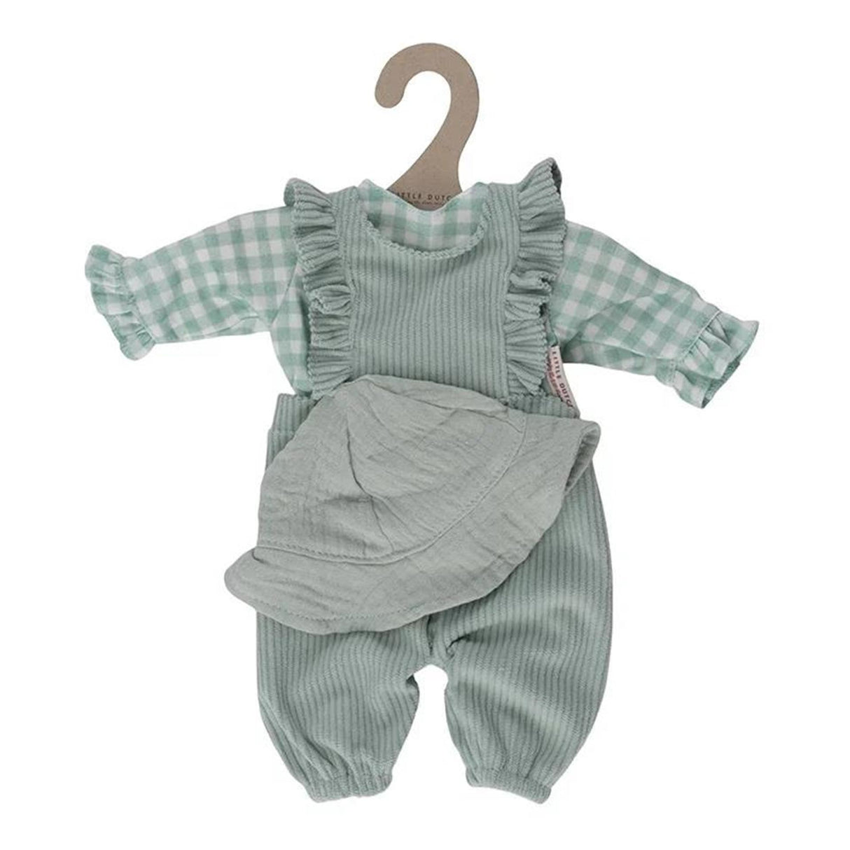 Boneca holandesa com roupa verde
