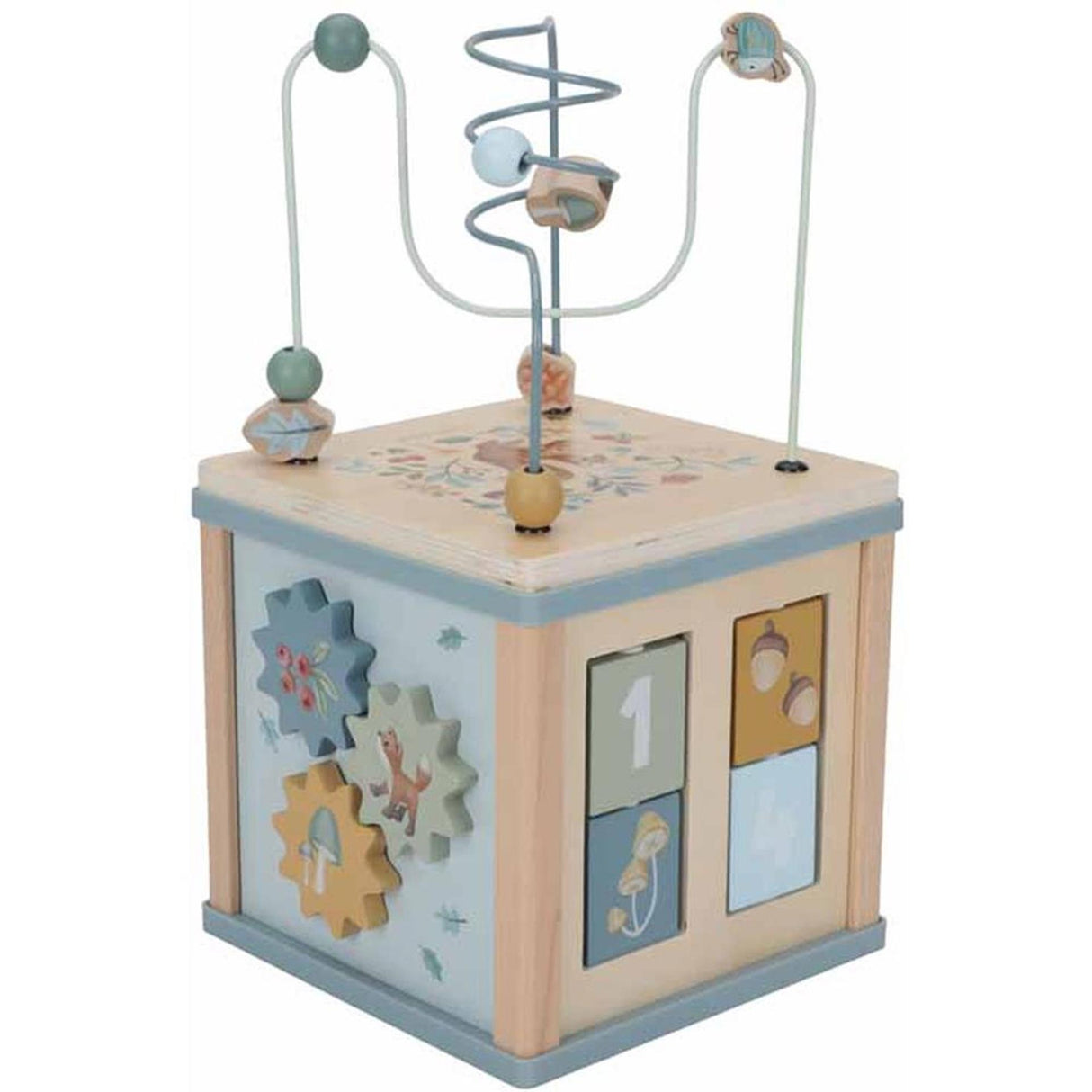 Little Dutch Forest Friends activity cube blue