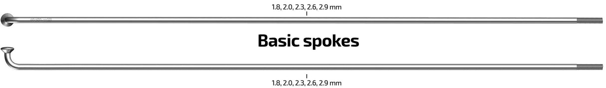 Spaken 276-13 Sapim Leader Ø2.33mm FG 2.6 - Stainless steel (100 pieces)