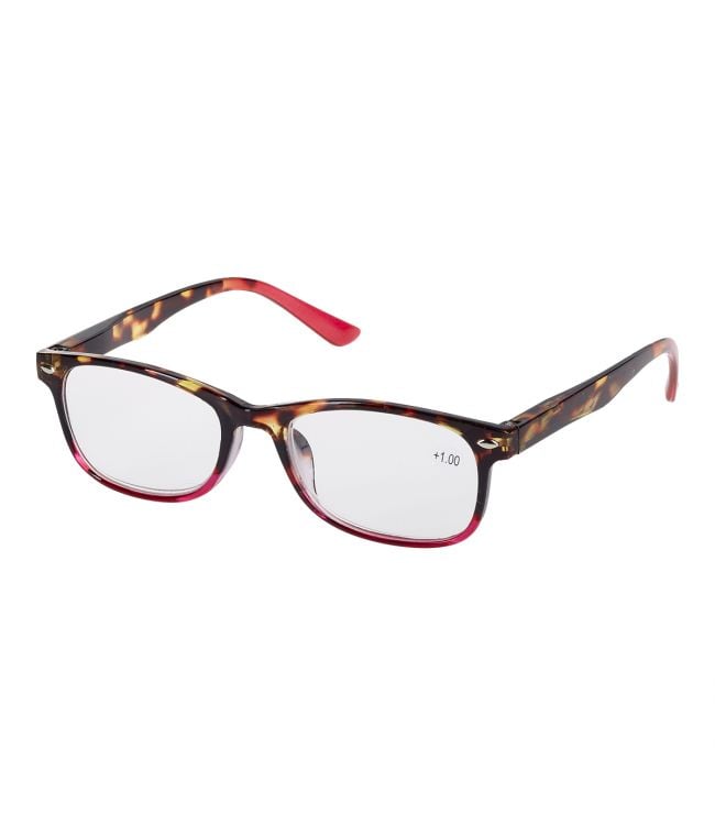 Spectrum reading glasses flame pink rectangular 1.50