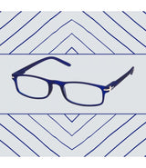 Spectrum reading glasses matt blue assorted rectangular assorted