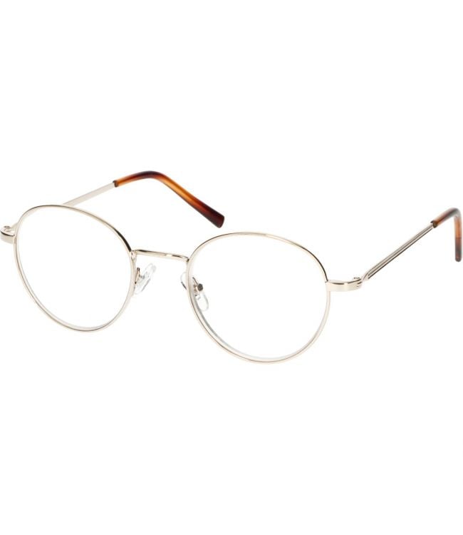 Spectrum reading glasses round silver classic 1.50