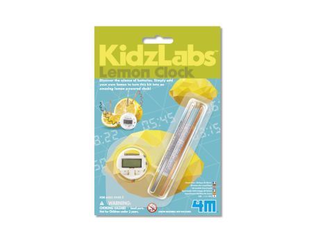 4m kidzlabs kidzlabs – lemon clock construction kit