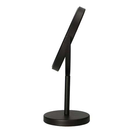 Lsp mirrors mirror on base matt black 30.5cm 5x magnification