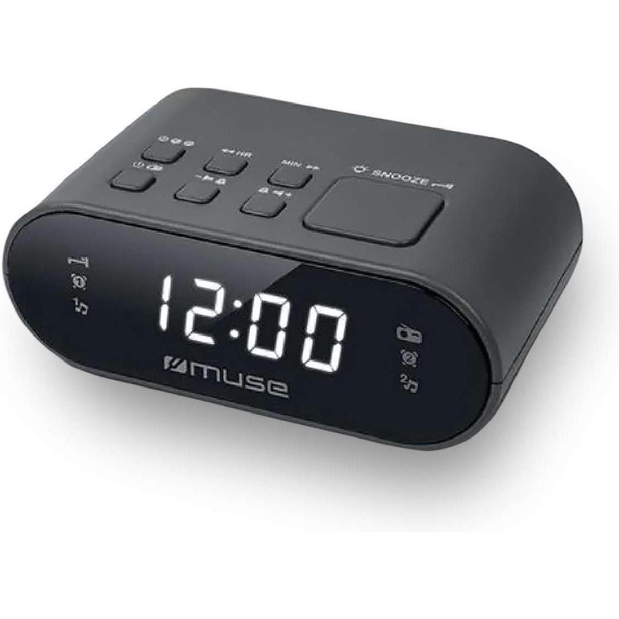 Muse FM clockradio grå
