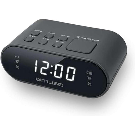 Muse FM clock radio gray
