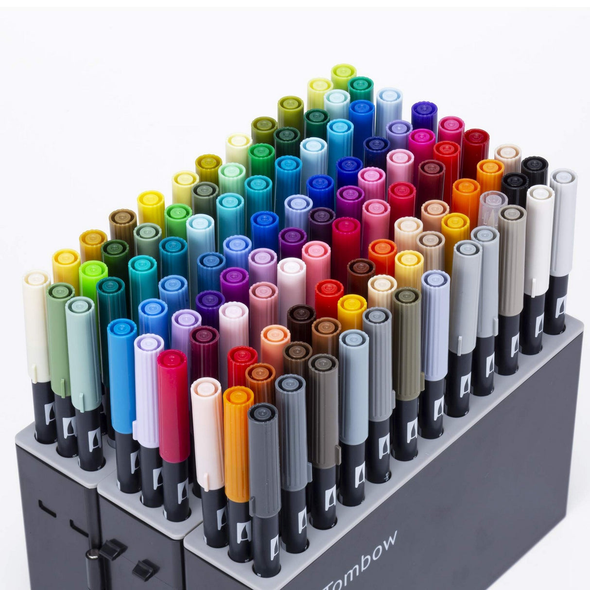 Tombow • Fudenosuke Brush Pen Twin Tip Black + Grey