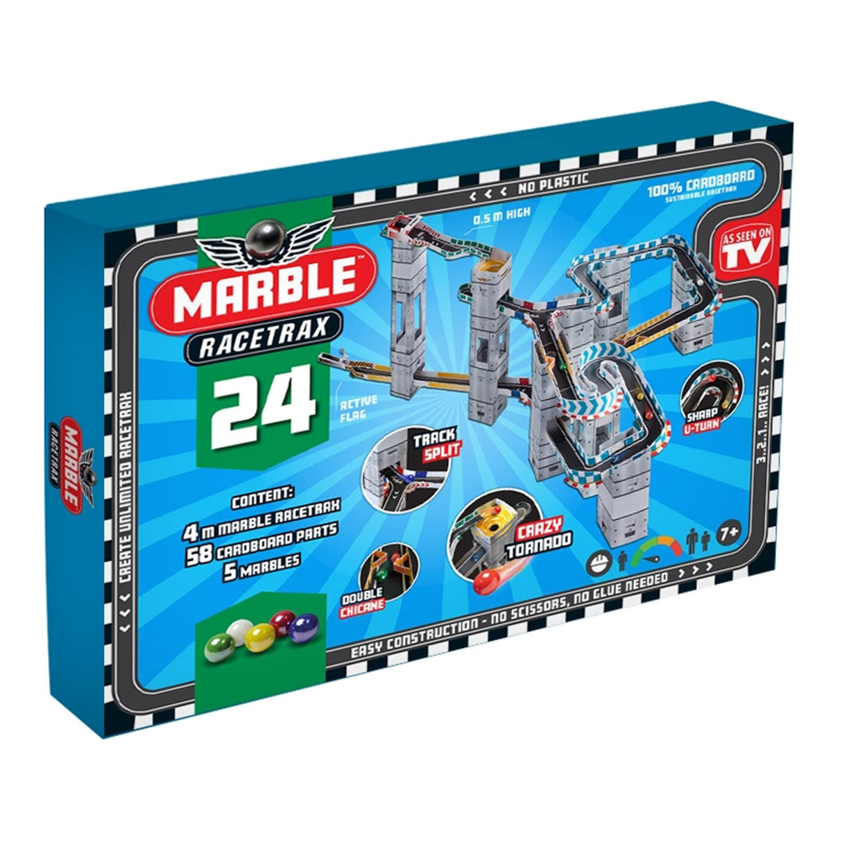Marble racetrax starter set 24 sheets 4m