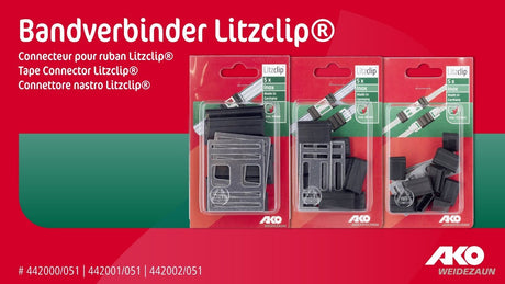 Ako products tape connector litzclip stainless steel 20mm 5 pieces