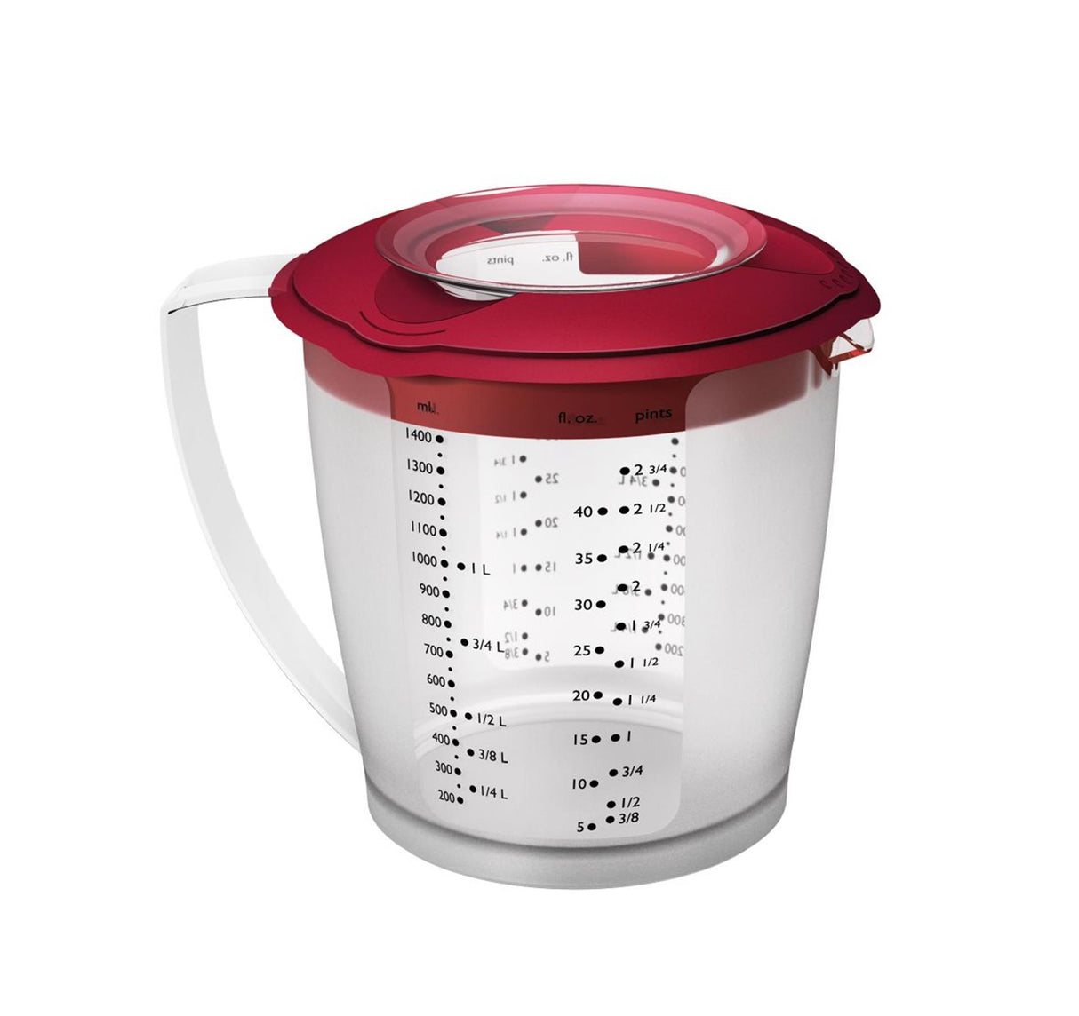 Westmark measuring cup with lid 1.4 liter | 2 pcs
