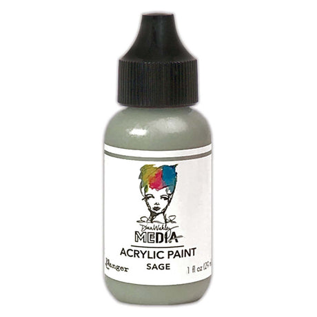 Ranger ink ranger • dina wakley media tinta acrílica de corpo pesado sálvia 29ml