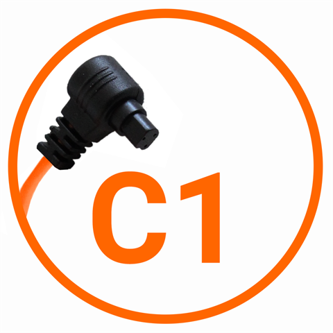 Miops kameraforbindelse kabel canon c1 oransje