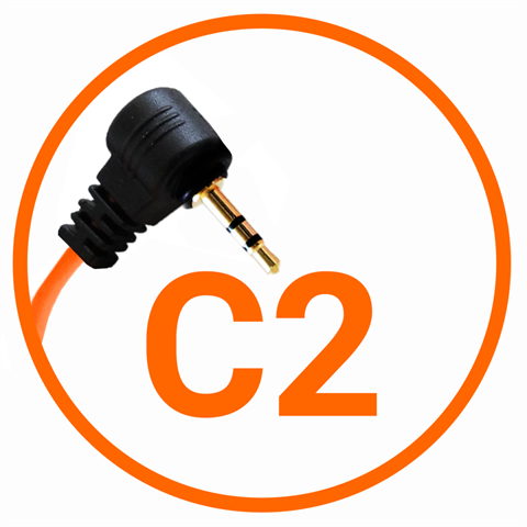 Miops kameratforbindelseskabel kanon c2 orange