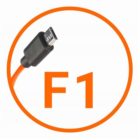 Miops kameraforbindelse kabel fujifilm f1 orange