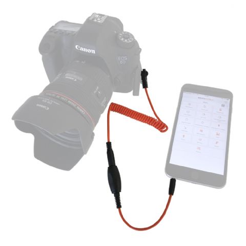 Control remoto de teléfonos inteligentes MIOPS MD-C2 con cable C2 para Canon