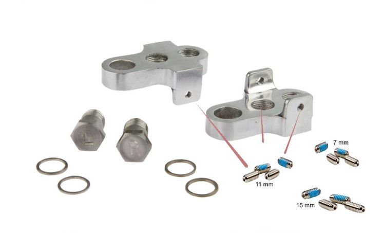 Mirage Crank Turters mat Edelstol Bolt Aluminium T6 Sëlwer