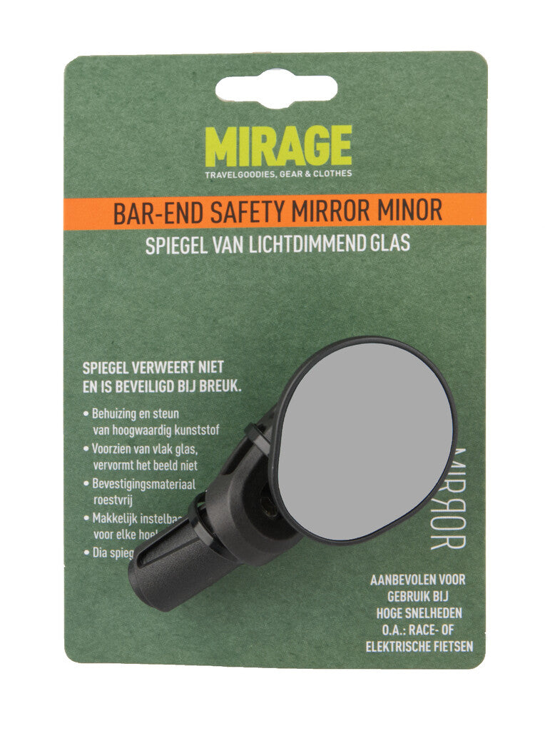 Mirage Mirror med plug mindre bar-end venstre højre sort