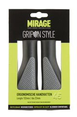 Mirage Fiets Handvatten Ergonomisch, Zwart Grijs, 132mm