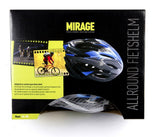 Mirage Helm m 54-58 zilver zwart wit