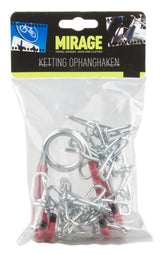 Mirage Set ophanghaken met ketting geplastificeerd