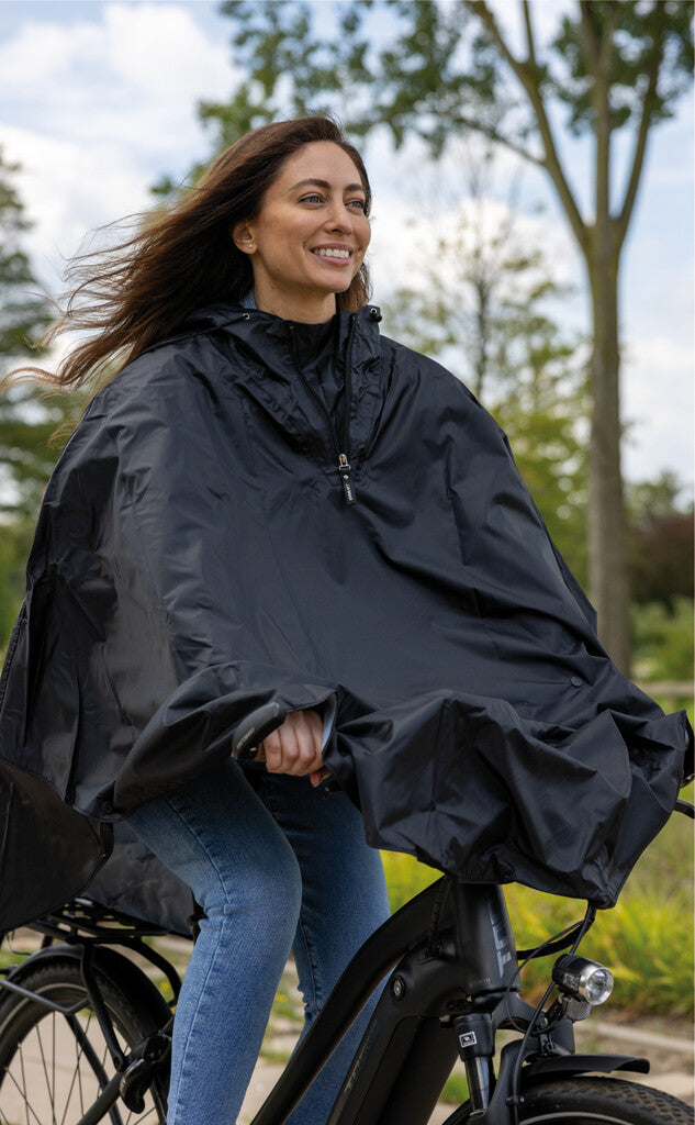 Rain Poncho Mirage poliester - czarny