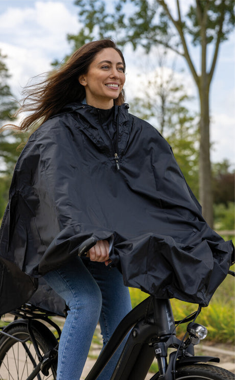 Mirage Regenponcho polyester zwart