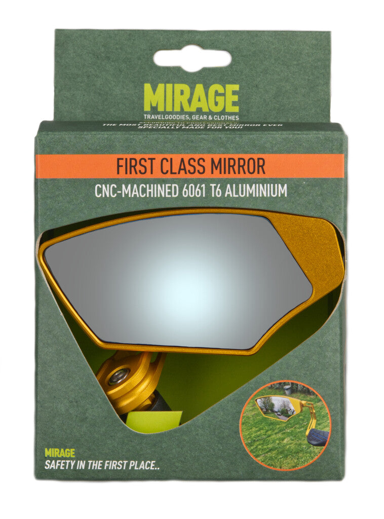 Mirage Mirror End Rotating Luxury Dimming Gold w menu