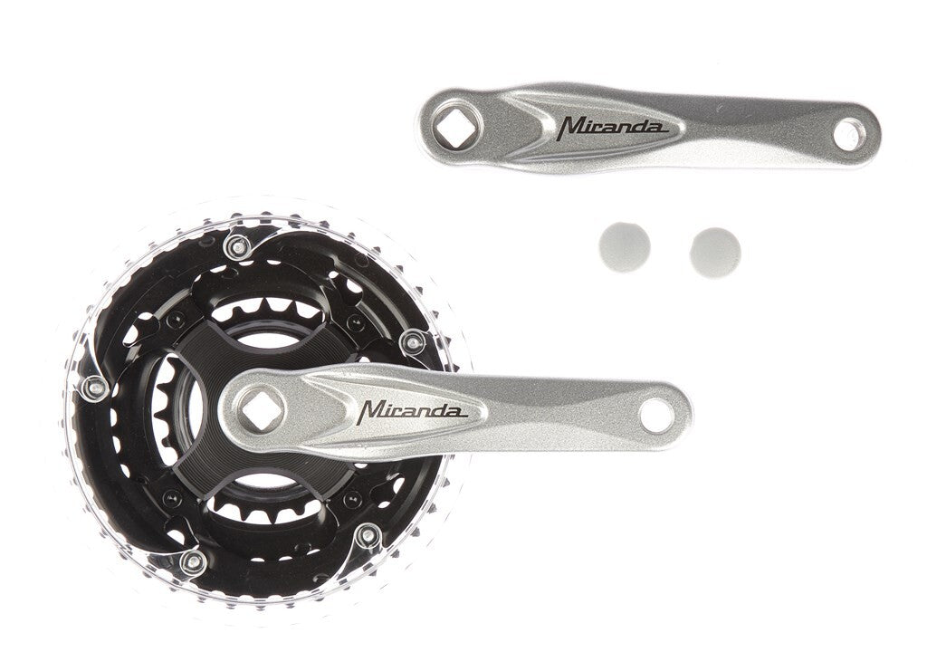 Miranda Alfa 3 Crank Set 42 34 24t 5mm, Silver