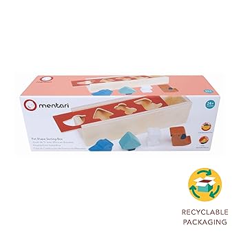 Dam mentari wooden shape sorter animal shapes