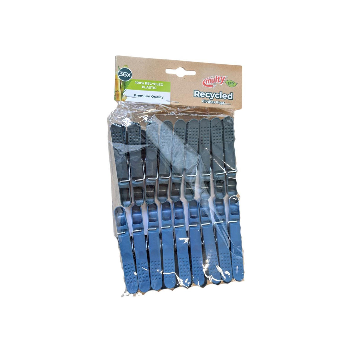 Multi-recycléiert Kleederknäppchen Pack vun 36 Stéck