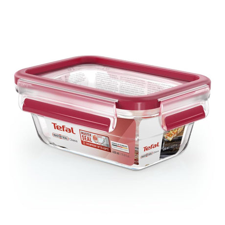 Tefal n1040510 masterseal steklena posoda za svežo hrano 0,45 l