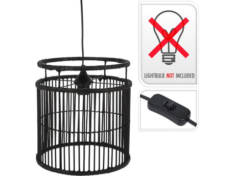 Home styling pendant light 28x28x30cm black