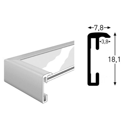 Nielsen Design Nielsen Fotolijst 59844 Accent Mat Zilver 30x45 cm