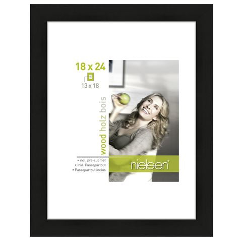 Nielsen Design Nielsen fotoramme 8988041 Apollon Black 18x24 13x18 cm